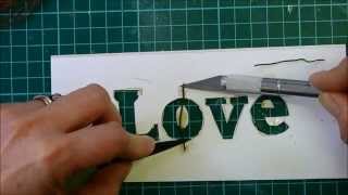 Easy stencil cutting by hand [upl. by Janey]