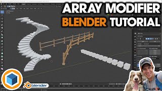 Using the ARRAY MODIFIER in Blender  Blender Modifier Tutorial [upl. by Hinkel]