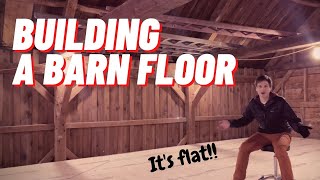 100 Year Old Barn Renovation  Reinforcing and Leveling the Floor [upl. by Toblat484]