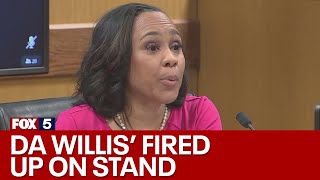 Fulton DA Fani WIllis fiery response  FOX 5 News [upl. by Acinomahs187]