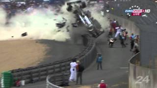 Le Mans crash 2011  Allan McNish [upl. by Aihppa]