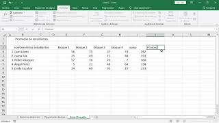 suma y promedio en Excel [upl. by Ellener14]