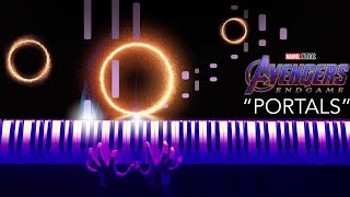 Avengers Endgame  Portals Piano  SHEETSSYNTHESIA [upl. by Fronnia]