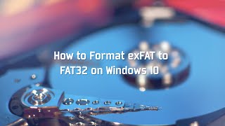 How to Format exFAT to FAT32 on Windows 10 [upl. by Arrac74]