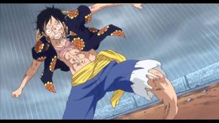 Luffy vs Doflamingo  Choque del Haki del Rey [upl. by Amandie]