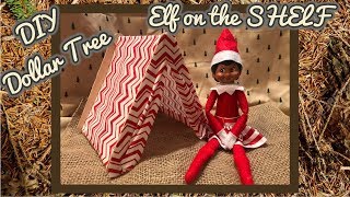 DIY Dollar Tree EASY ELF on the SHELF Tent [upl. by Virge]