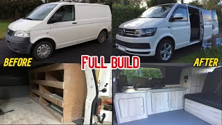 Volkswagen Camper Complete Van Build Start to finish [upl. by Eemyaj184]