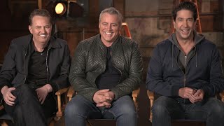 Friends REUNION Matthew Perry David Schwimmer and Matt LeBlanc Talk Nostalgia and HBO Max Special [upl. by Agan]