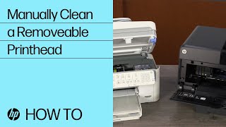 Manually Clean a Removeable Printhead  HP Printers  HP Support [upl. by Peti]