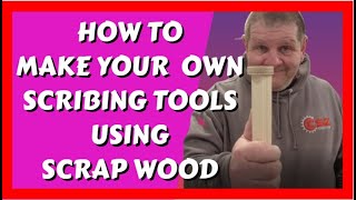 HOW TO MAKE scribing tools from scrap wood [upl. by Chevy]