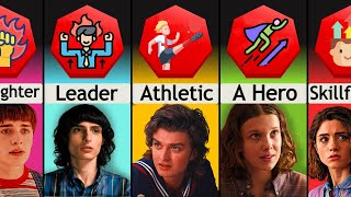 Comparison Stranger Things Characters Strengths [upl. by Elimay124]