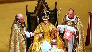 1953 Coronation of Queen Elizabeth II The Crowning Ceremony [upl. by Bowman]