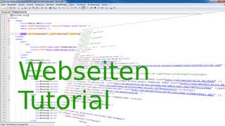 Tutorial Webseiten erstellen 1 Einführung Html Grundlagen [upl. by Ssitnerp]