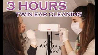 3 Hours Intense Twin ASMR Ear Cleaning [upl. by Fidelio]