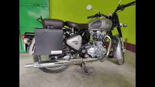 Konnen Pannier Riding SideCase for RoyalEnfield Classic [upl. by Darton]