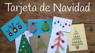 10 tarjetas de Navidad originales para niños  Manualidades navideñas fáciles [upl. by Hsakiv]