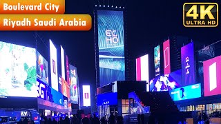 Boulevard Riyadh City  Riyadh Season  4K WALKING TOUR 2021 [upl. by Nraa]