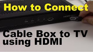 How to Connect Cable Box to TV using HDMI [upl. by Brana300]