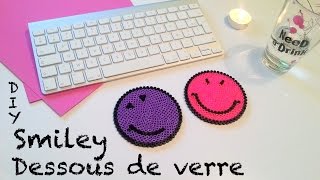 ♡ DIY Création dessous de verre perles à repasser Hama [upl. by Hserus264]