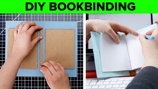 DIY Hard Cover Bookbinding [upl. by Asilla]