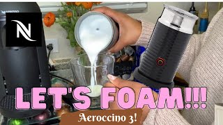 How To Foam Milk With Aeroccino 3 Make Coffee With Foam Tips amp Tricks  Easy Foamed Latte Recipe [upl. by Christye]