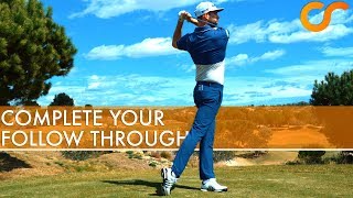 HOW TO COMPLETE YOUR GOLF FOLLOW THROUGH [upl. by Gabriellia]