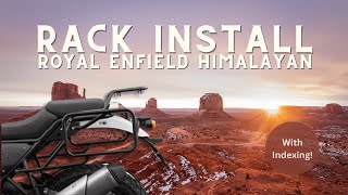 EASY Royal Enfield Himalayan Pannier Rack Install [upl. by Eilloh]