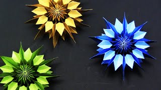 EASY DIY Paper Snowflake DIY 3D  Yakomoga EASY DIY [upl. by Kleper]