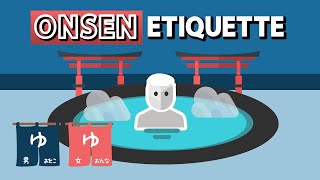 Japanese Onsen Etiquette Explained  All rules [upl. by Eittak896]