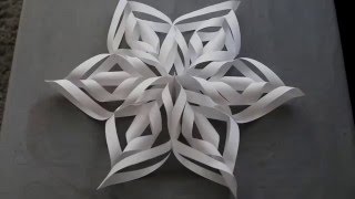 3D Paper Snowflakes DIY [upl. by Stephenson]