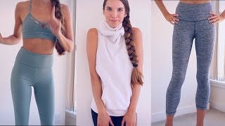 YOGAWORKOUT CLOTHING HAUL TRY ON [upl. by Adaiha]