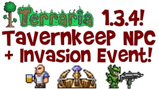 Eternia Crystal amp Tavernkeep NPC Terraria 134 Update Spoilers  Old Ones Army invasion gameplay [upl. by Nnylyahs]