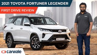 2021 Toyota Fortuner Legender Video Review  Design Features and Drive Experience  CarWale [upl. by Cadell906]