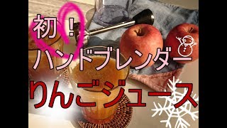 りんごジュース作り【はじめてのハンドブレンダー】のろま料理 [upl. by Reyna]