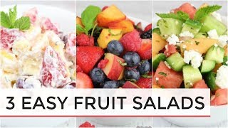 3 Easy Delicious Fruit Salad Recipes [upl. by Desiree]