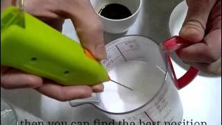 How To Make Latte Art with Mini Milk Frother [upl. by Lanita]