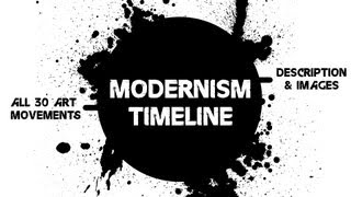 Modernism Timeline  All 30 Art Movements [upl. by Mastic280]