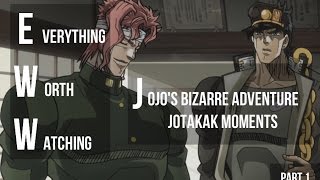 Jotaro amp Kakyoin Moments Part 1 EWW in JJBA 2014 [upl. by Oyr]