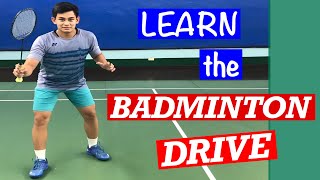 LEARN the BADMINTON DRIVE How to speed up the pace of your game with the drive badmintondrive [upl. by Richlad]