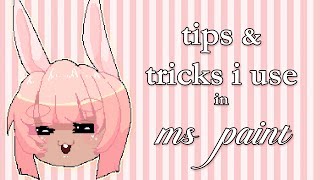 Tips amp Tricks I Use For MS Paint [upl. by Iam671]