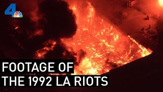 Raw Footage of the 1992 LA Riots  From the Archives  NBCLA [upl. by Eidassac]