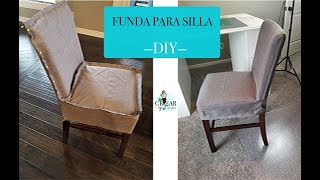 Cómo Hacer una Funda para Silla  Crear y Coser [upl. by Iadrahc]