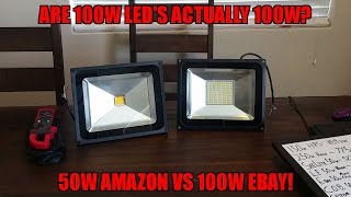 50w LEDMO led VS 100w eBay multichip [upl. by Bren]