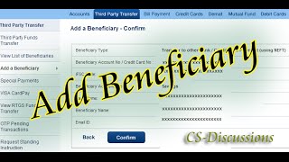 How to add beneficiary in HDFC net banking [upl. by Araik]