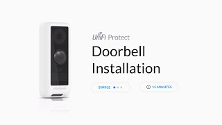 How to Install Ubiquiti UniFi Protect G4 Doorbell [upl. by Heringer]