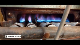 Lighting an Old Peerless Boiler for Winter [upl. by Brunhild860]