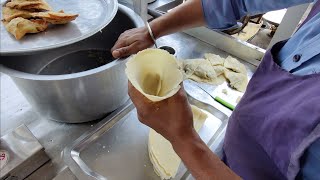 Art of Making Perfect Samosa  Bihari Style Samosa  Indian Street Food [upl. by Netsua]