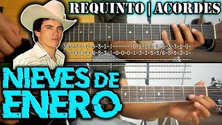 Tutorial  Nieves de enero  Chalino Sanchez  Requinto  Acordes  TABS [upl. by Eph286]