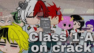 Class 1A on crack  MhaBnha  skits 😼  Gacha club  Kind3r 💚🧡❤️ [upl. by Ruhtua]