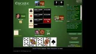 Playing Euchre online [upl. by Narcissus]